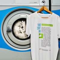 T-Shirt Ausstellung im Waschsalon